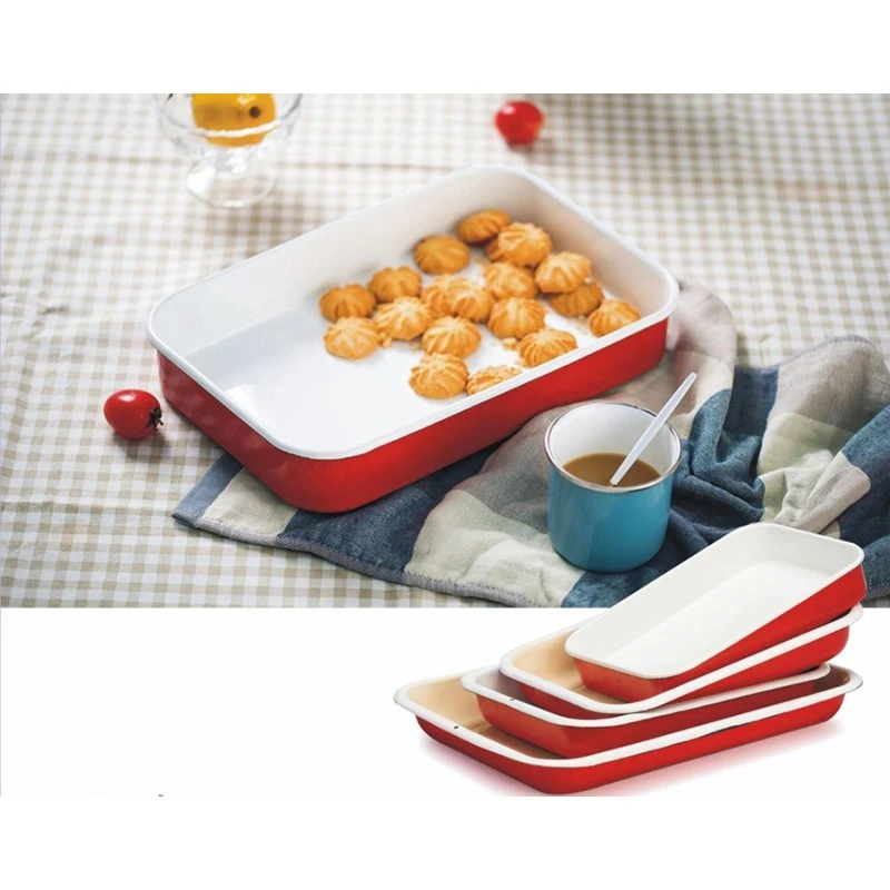 Enamel Rice Plate Set high quality