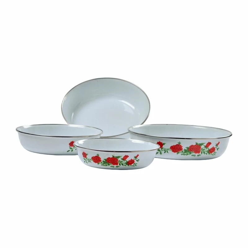 Enamel Rice Plate Set best